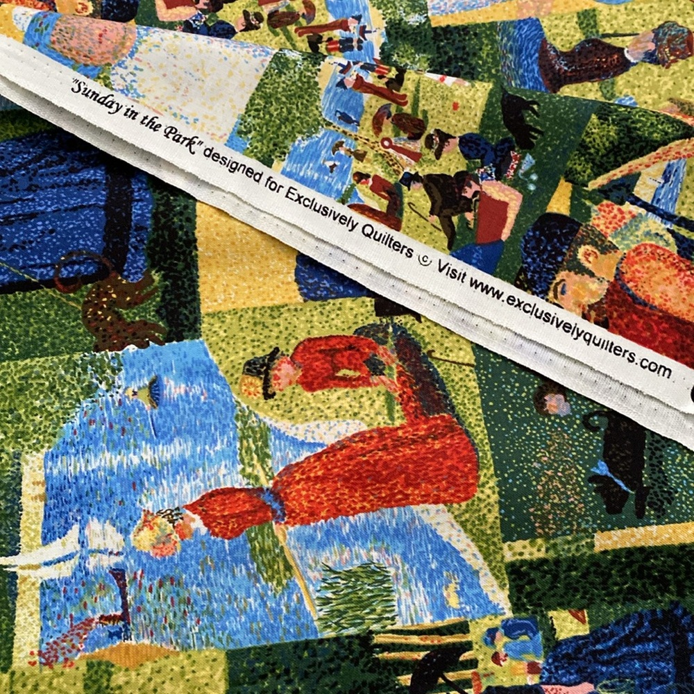 “Sunday in the Park” fabric. 2.5 yards. - Picture 2 of 5